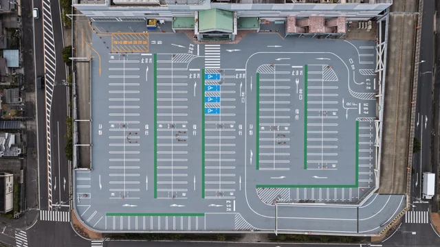 2025年12月23日撮影のイオン瀬戸みずの店屋上駐車場の完成全景